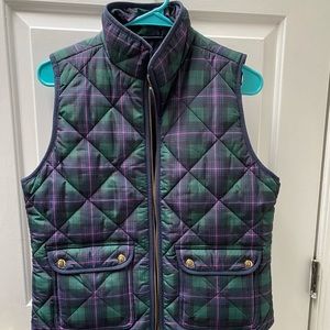Quilted J Crew vest
